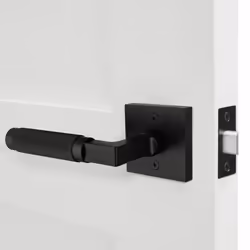 Explore Hardware Soho Model Solid Brass Lever Bed & Bath Privacy Door Lock  Matte Black