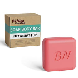 B4Nine Natural Soap Bar  Deep Cleansing and Hydration for All Skin Types  Nourishing with Coconut Oil and Cocoa Butter  Strawberry Bliss 45 oz