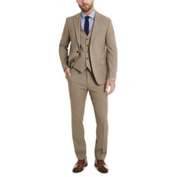 Tommy Hilfiger Men's TH Flex Modern Fit Suit Separates  Tan  38 Short