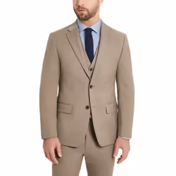 Tommy Hilfiger Men's TH Flex Modern Fit Suit Separates  Tan  38 Short