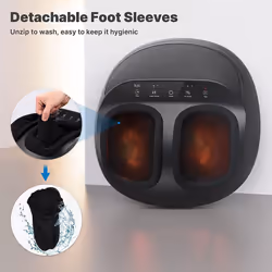 RENPHO Foot Massager Machine with Heat, Shiatsu Massager Deep Kneading Therapy, Air Compression, Relieve Foot Pain from Plantar Fasciitis