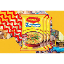Maggi Masala 2-Minute Noodles India Snack - 6 Pack