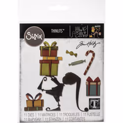 Sizzix Thinlits Dies By Tim Holtz-Santa's Helper 664192
