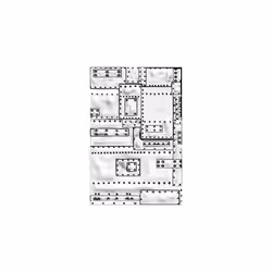 3-D Texture Fades Embossing Folder Mini Foundry by Tim Holtz, 665634, Multicolor, One Size