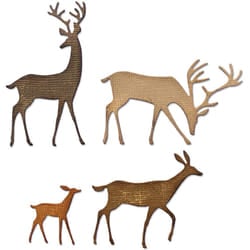 Sizzix Thinlits Die Set 664968 Darling Deer by Tim Holtz, 4 Pack