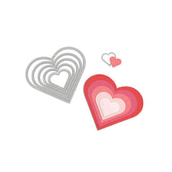 Sizzix Framelits Die Set 6/PK - Hearts