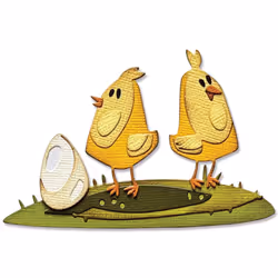 Sizzix Thinlits Die Set 12PK Papercut Chicks Colorize by Tim Holtz  665854  One Size  Multicolor