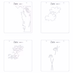 Sizzix 665261 stencil Art stencil