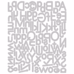 Sizzix 665335 stencil Green Symbol stencil