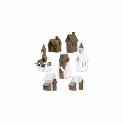 Sizzix Village Collection by Tim Holtz, 665564, Multicolor, One Size