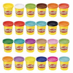 Play-Doh Modeling Compound 24-Pack Case of Colors Non-Toxic 3 Oz Cans of Assort. Colors Non Candy Halloween Handout Toys & ...