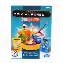 Hasbro Gaming Trivial Pursuit Game: Family Edition Board Game  Family Trivia Games for Adults and Kids  2+ Players  Ages 8+ ( ...