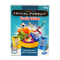 Hasbro Gaming Trivial Pursuit Game: Family Edition Board Game  Family Trivia Games for Adults and Kids  2+ Players  Ages 8+ (Amazon Exclusive)