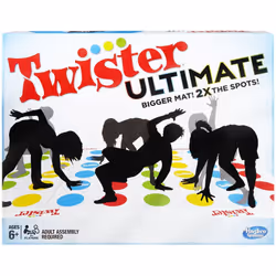 Hasbro Gaming Twister Ultimate: Bigger Mat More Colored Spots Family Kids Party Game Age 6+; Compatible with Alexa (Amazon ...