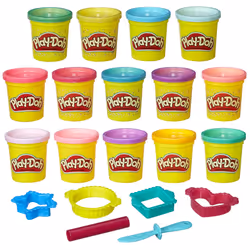 Play-Doh Sparkle and Bright 14 Pack Non-Toxic Modeling Compound 3-Oz Cans Non Candy Halloween Handout Toys & Party Favors ...