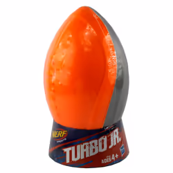 NERF Sports Turbo Jr. Football Bright Orange and Titanium