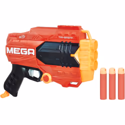 Nerf N-Strike Mega Tri-Break Blaster inc 3 Mega Darts New Hasbro