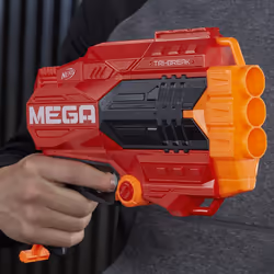 Nerf N-Strike Mega Tri-Break Blaster inc 3 Mega Darts New Hasbro