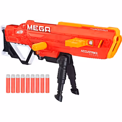 NERF Thunderhawk Nerf AccuStrike Mega Toy Blaster - Longest Nerf Blaster - 10 Official AccuStrike Nerf Mega Darts  10-Dart Cl ...