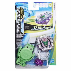 Beyblade Burst Turbo Slingshock Typhon T4 Starter Pack - Battling Top & Right/Left-Spin Launcher  Age 8+
