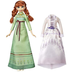 Disney Frozen Arendelle Fashions Anna Fashion Doll with 2 Outfits  Green Nightgown & White Dress Inspired by the Frozen 2 Movie - Toy For Ki