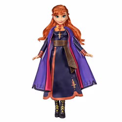 Disney Frozen Anna Fashion Doll with Long Red Hair & Outfit Inspired by Frozen 2 - Toy for Kids 3 Years Old & Up  Brown/A
