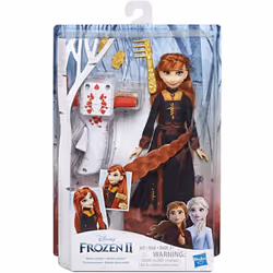 Disney Frozen Sister Styles Anna Fashion Doll with Red Hair Braiding & Hair Clip