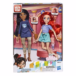 Disney Princess Ralph Breaks The Internet Movie Dolls, Ariel and Pocahontas Dolls with Comfy Clothes and Accessories