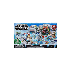 STAR WARS Micro Force Advent Calendar Holiday Display with 24 Collectible Surprise Mini Figures and 7  Kids Ages 4 and Up