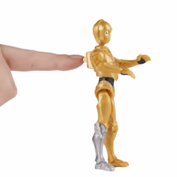 STAR WARS Galaxy of Adventures C-3PO Toy 5-inch Scale Action Figure with Fun Droid Demolition Feature  Toys for Kids Ages 4 and Up