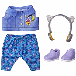Baby Alive Littles, Little Styles Bounce to The Beat Outfit for Littles Dolls, Brown