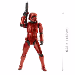 STAR WARS The Black Series Carbonized Collection Sith Trooper Toy 6"""" Scale The Rise of Skywalker Action Figure (Amazon Exclusive)