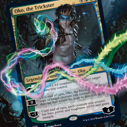 Magic The Gathering Throne of Eldraine Oko  The Trickster Planeswalker Deck | Ready-to-Play | 60-Card Starter Deck
