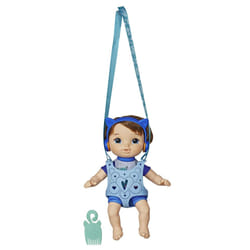 Baby Alive Littles  Carry N Go Squad  Little Matteo Brown Hair Boy Doll  Carrier  Accessories  Toy for Kids Ages 3 Years & Up