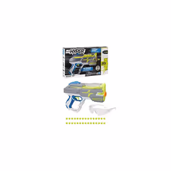 NERF Hyper Rush-40 Pump-Action Blaster, 30 Hyper Rounds, Eyewear, Up to 110 FPS Velocity, Easy Reload, Holds Up to 40 Rounds