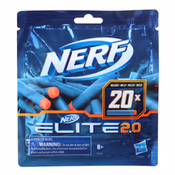 NERF Elite 2.0 20-Dart Refill Pack - 20 Official Nerf Elite 2.0 Foam Darts - Compatible with All Nerf Blasters That Use Elite Darts