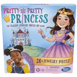 Pretty Pretty Princess Board Game  Classic Jewelry Dress-Up Games for Kids  Family Games for 2-4 Players  Kids Board Games  A ...