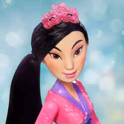 Disney Princess Royal Shimmer Mulan Doll  Fashion Doll with Skirt and