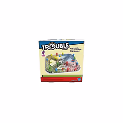 Hasbro Gaming Trouble Board Game Includes Bonus Power Die and Shield, Game for Kids Ages 5 and Up, 2-4 Players (Amazon Exclusive)
