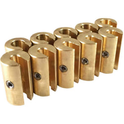 No-Mar Spoke Wheel Weight 1 1/4 oz. Brass (10 pack)