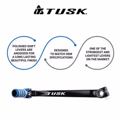 TUSK Folding Shift Lever Black/Red Tip