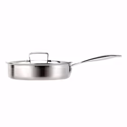 Le Creuset 3-Ply Stainless Steel Saute Pan with Lid - 24 cm