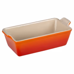 Le Creuset Stoneware Heritage Loaf Pan 9"" x 5"" x 3"" (1.5 qt.) Fla