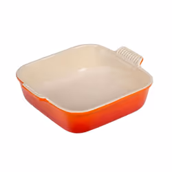 Le Creuset Stoneware Heritage Square Dish 3 qt. (9"""") Flame