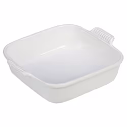 Le Creuset Stoneware Heritage Square Dish, 3 qt. (9"), White