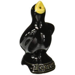 Le Creuset Stoneware Pie Bird  325  Black with Yellow Beak