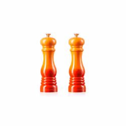 Le Creuset Salt and Pepper Mill Set 8-Inch Flame