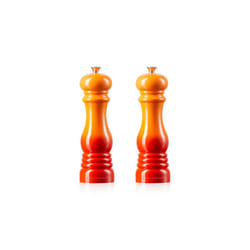 Le Creuset Salt and Pepper Mill Set 8-Inch  Flame
