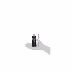 Le Creuset Petite Salt and Pepper Mill Set  5"""" x 2"""" each  Black and White
