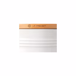 Le Creuset Stoneware Canister with Wood Lid, 23 oz. (5.5" diameter), White